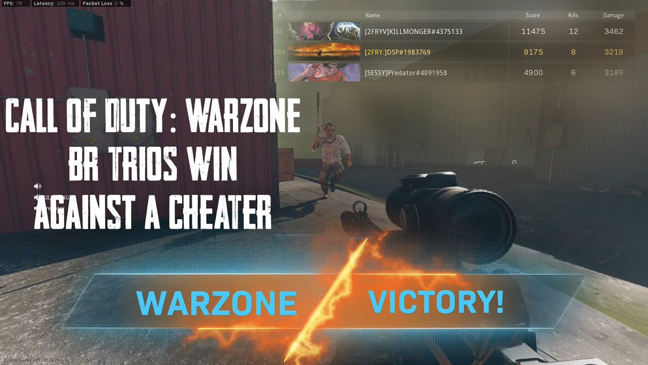 Call of Duty: Warzone - Verdansk '84 BR Trios Win against a Cheater!