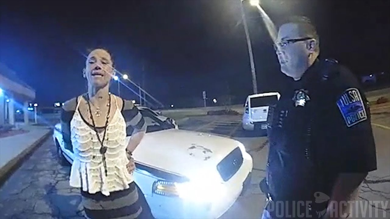 Bodycam Shows Handcuffed Woman Stealing Tulsa Police Car