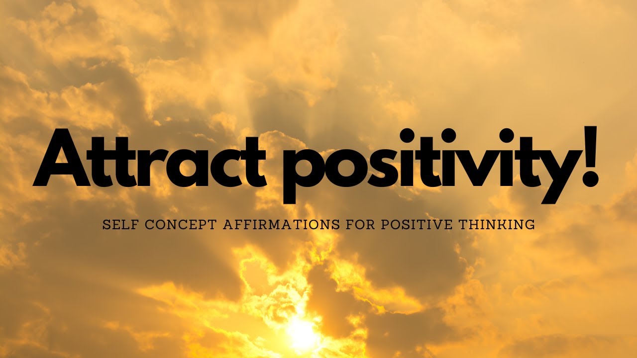 POSITIVE THINKING SELF CONCEPT AFFIRMATIONS (with rain background)