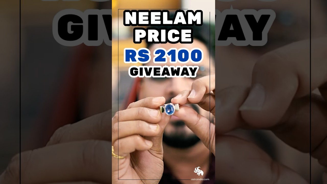 Rs 2100 Giveaway: Guess the Price of This Blue Sapphire (Neelam) Gemstone