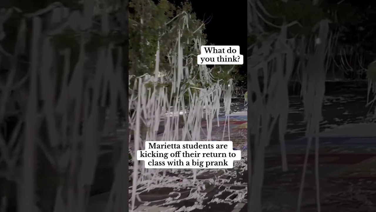 Marietta students are kicking off their return to class with a big prank