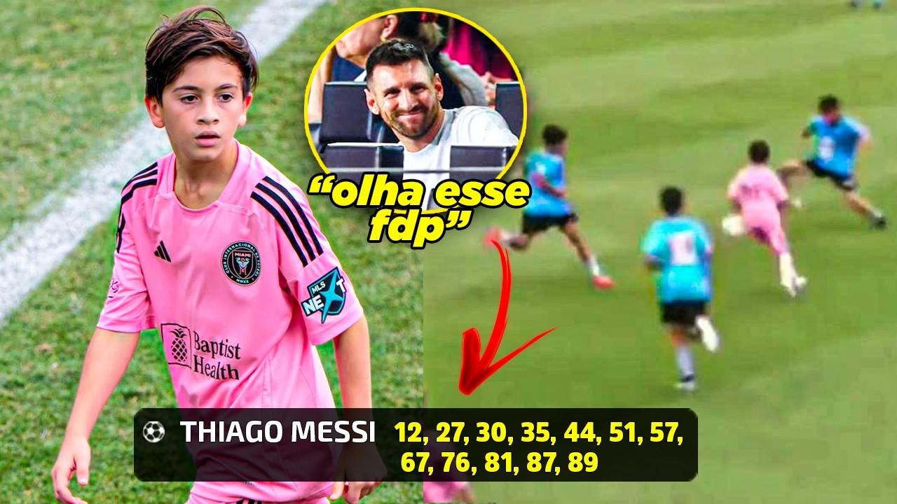 INACREDITÁVEL! O FILHO DE MESSI MARCA 11 GOLS EM UM ÚNICO JOGO! 😱🔥
