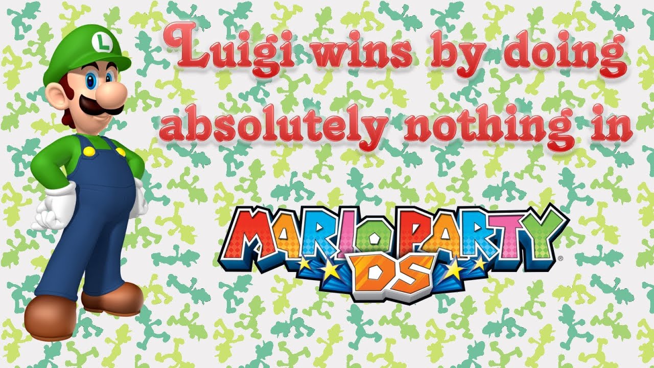Mario Party DS - Luigi wins by doing absolutely nothing