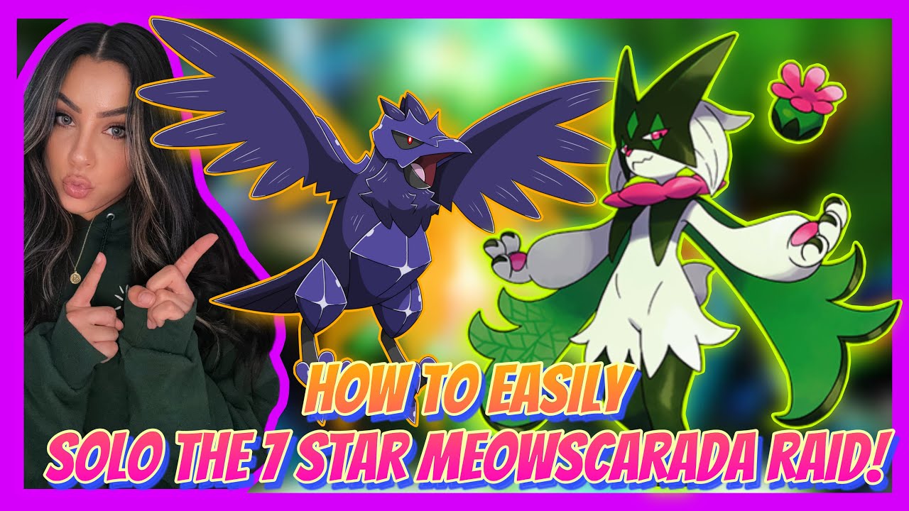 How To EASILY SOLO The 7 Star Meowscarada Raid! | Pokemon Scarlet & Violet