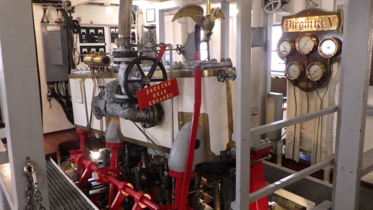 Steamship Virginia V Engine Room Walkthrough: Triple Expansion Steam