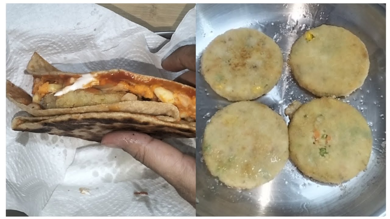 Chicken Patty Roll | Chicken Wrap Tiffin Recipe 