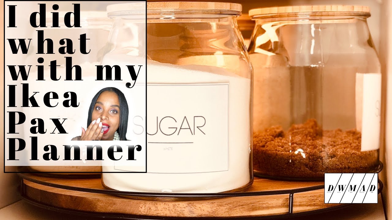 Pantry Makeover Part I: DIY Custom Container Store Pantry for less + Ikea Pax System