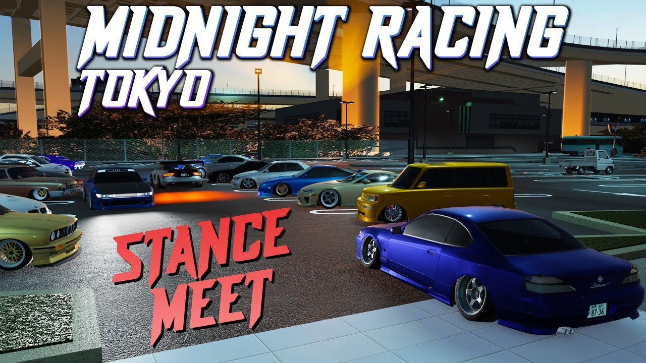 STATIC/STANCE CAR MEET IN MRT!! || ROBLOX - Midnight Racing Tokyo