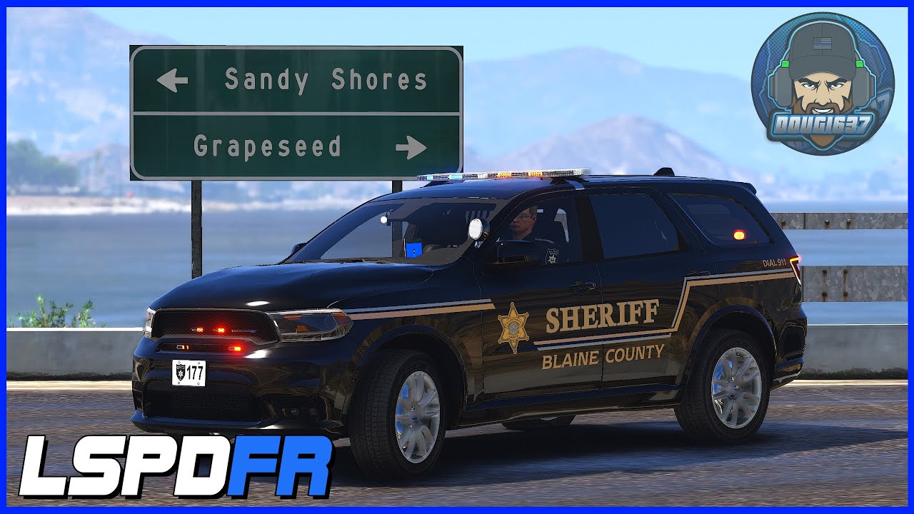 GTAV | LSPDFR 0.4.8 | Day-493 | Blaine County Sheriff | Dodge Durango