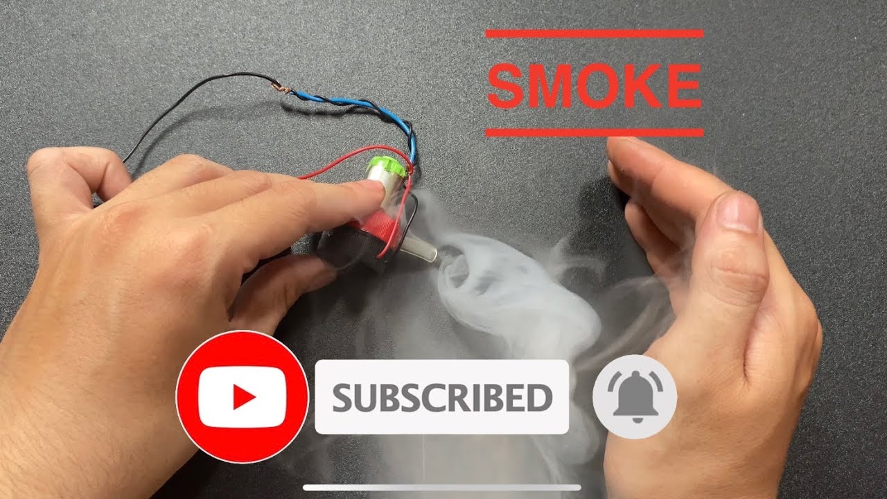 Máy tạo khói mini | MTT #diy #dcmotor #huongdan #chetao #taokhoi #minismoke