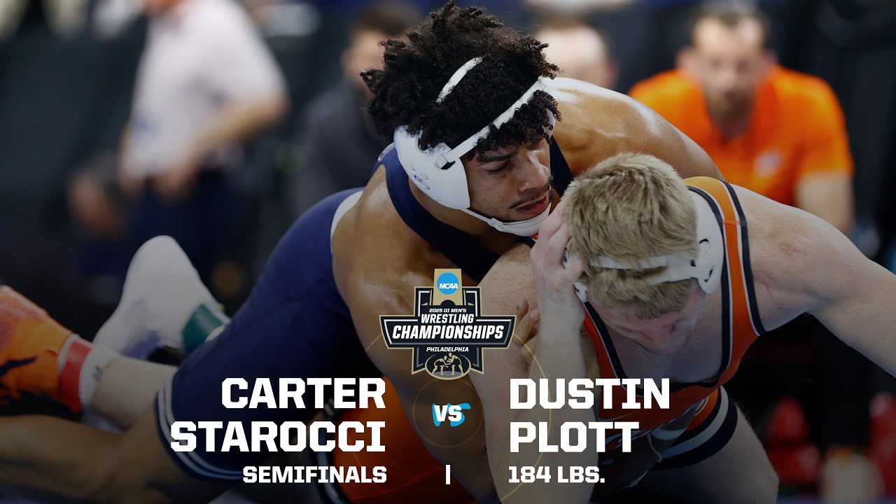Carter Starocci vs Dustin Plott: 2025 NCAA wrestling semifinal (184 pounds)