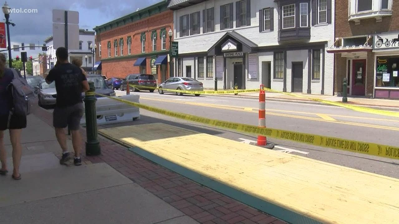 Hit-and-run driver takes out newly installed parklet in Bowling Green, Ohio