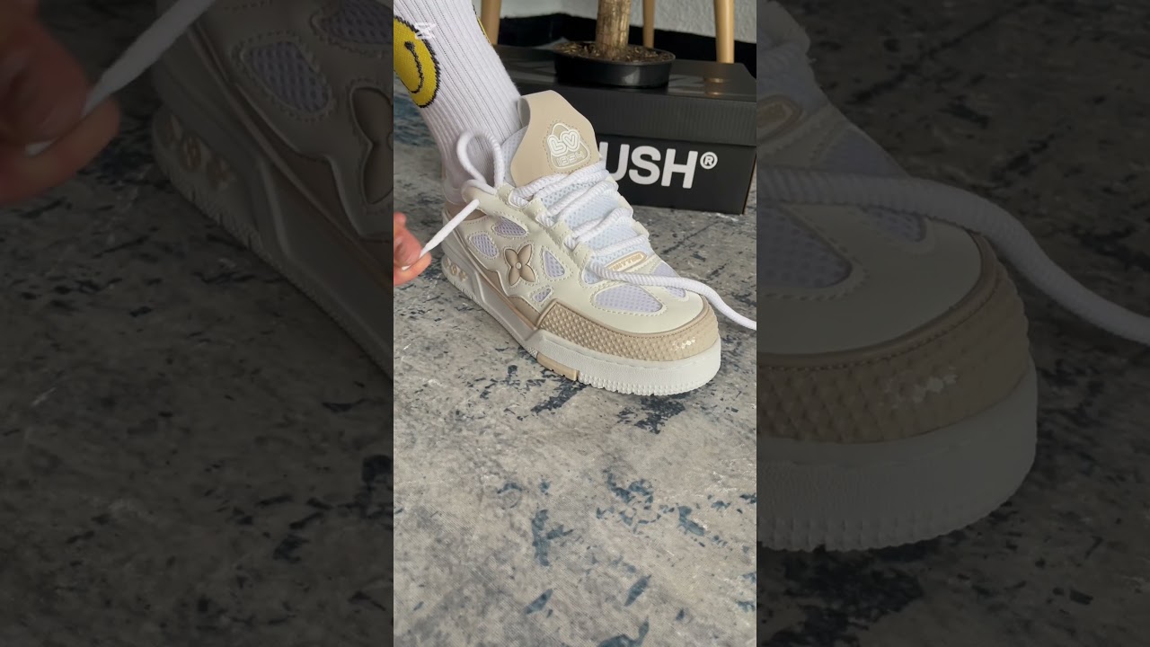 C&oacute;mo poner los CORDONES a las Louis Vuitton SKATE!