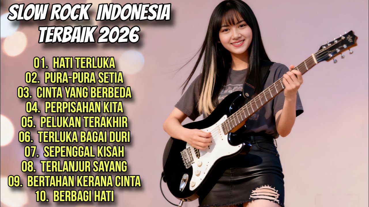 HATI TERLUKA SLOWROCK INDONESIA TERBARU 🎸 Lagu Cinta Paling Sedih