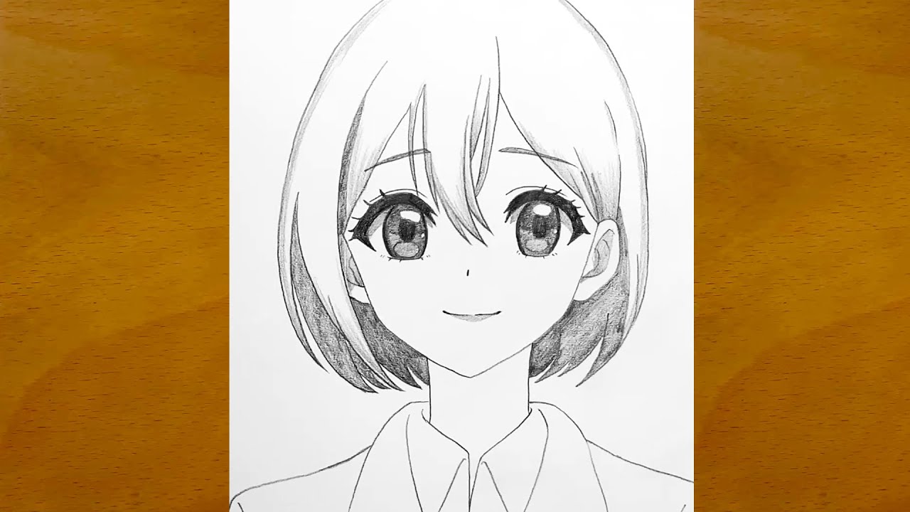 Easy Anime Drawing || How to Sketch a Beautiful Anime Girl || Pencil Art Tutorial