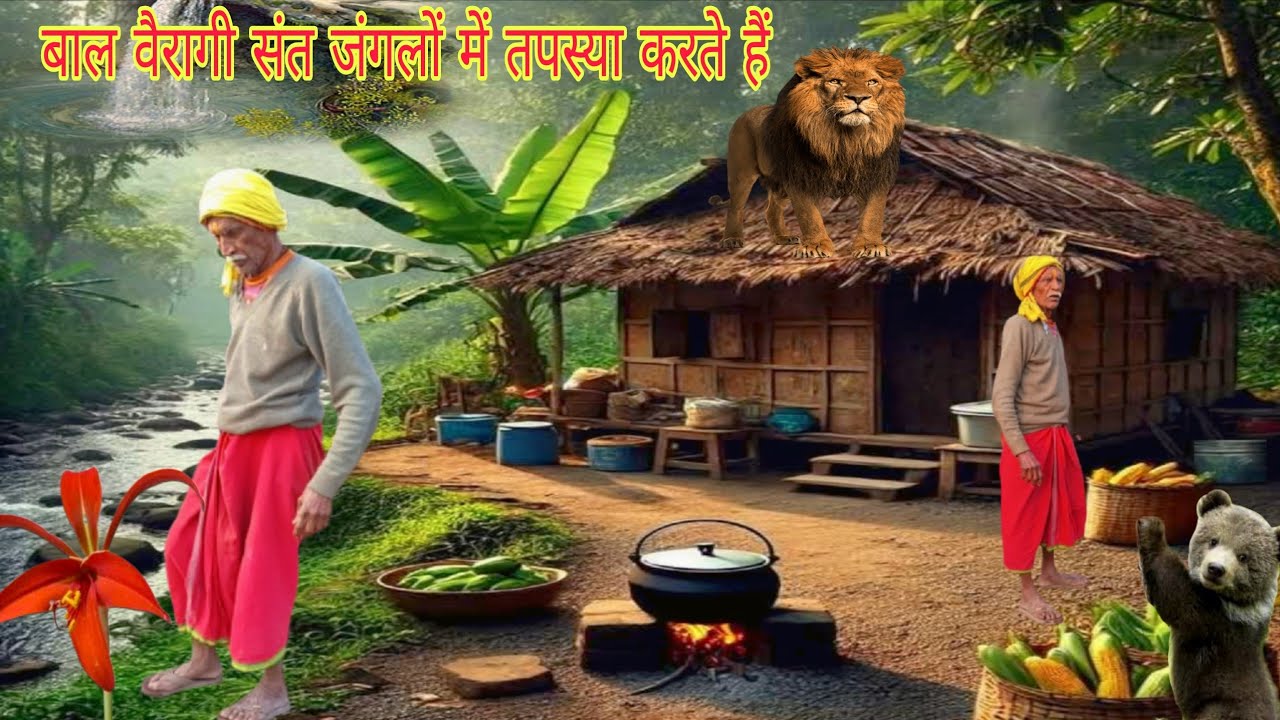 चित्रकूट के//बाल वैरागी संत अकेले जंगल में रहकर टिक्कर प्रसाद बनाते हैं साधु दर्शन चैनल#साधुसंत #😱🤟