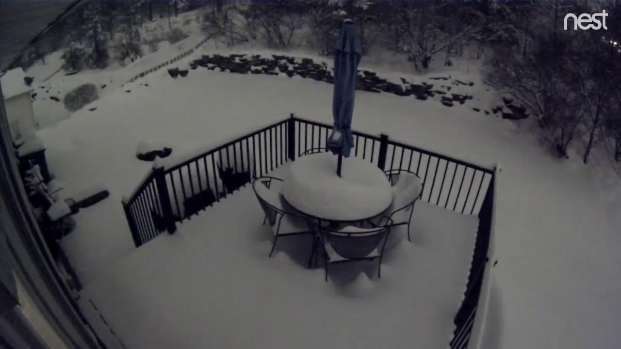 WATCH: Time lapse video shows snow accumulating