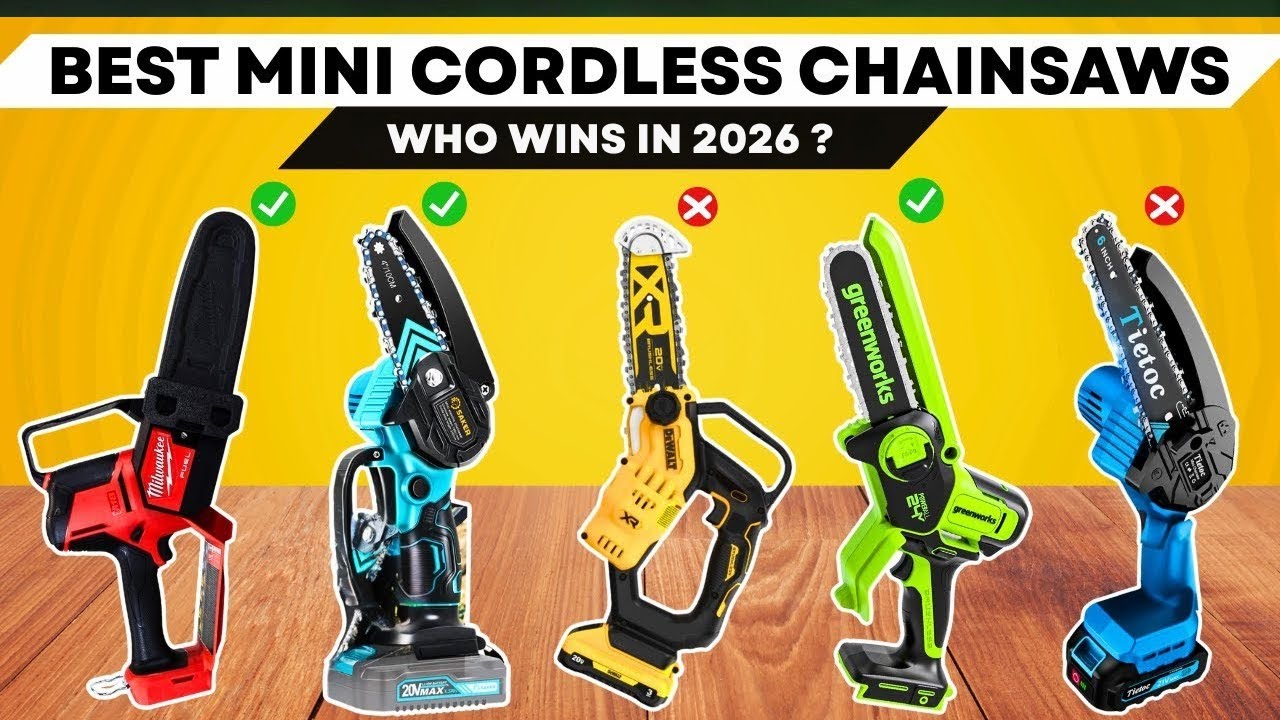 The 6 Best Mini Cordless Chainsaws of 2026 | Best Battery Powered Mini Chainsaws You Can Buy Today!