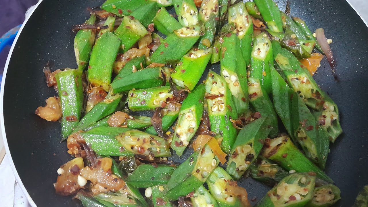 බණ්ඩක්කා තෙම්පරාදුව රසට/Bandakka Thel Dala..😋😋😋