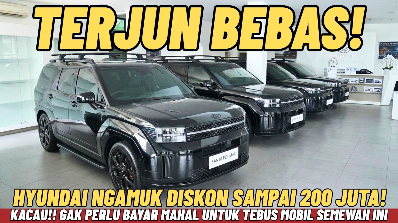 TERJUN BEBAS! HYUNDAI NGAMUK DISKON 200 JUTA! NGGAK PERLU BAYAR MAHAL UNTUK TEBUS SUV MEWAH SANATAFE