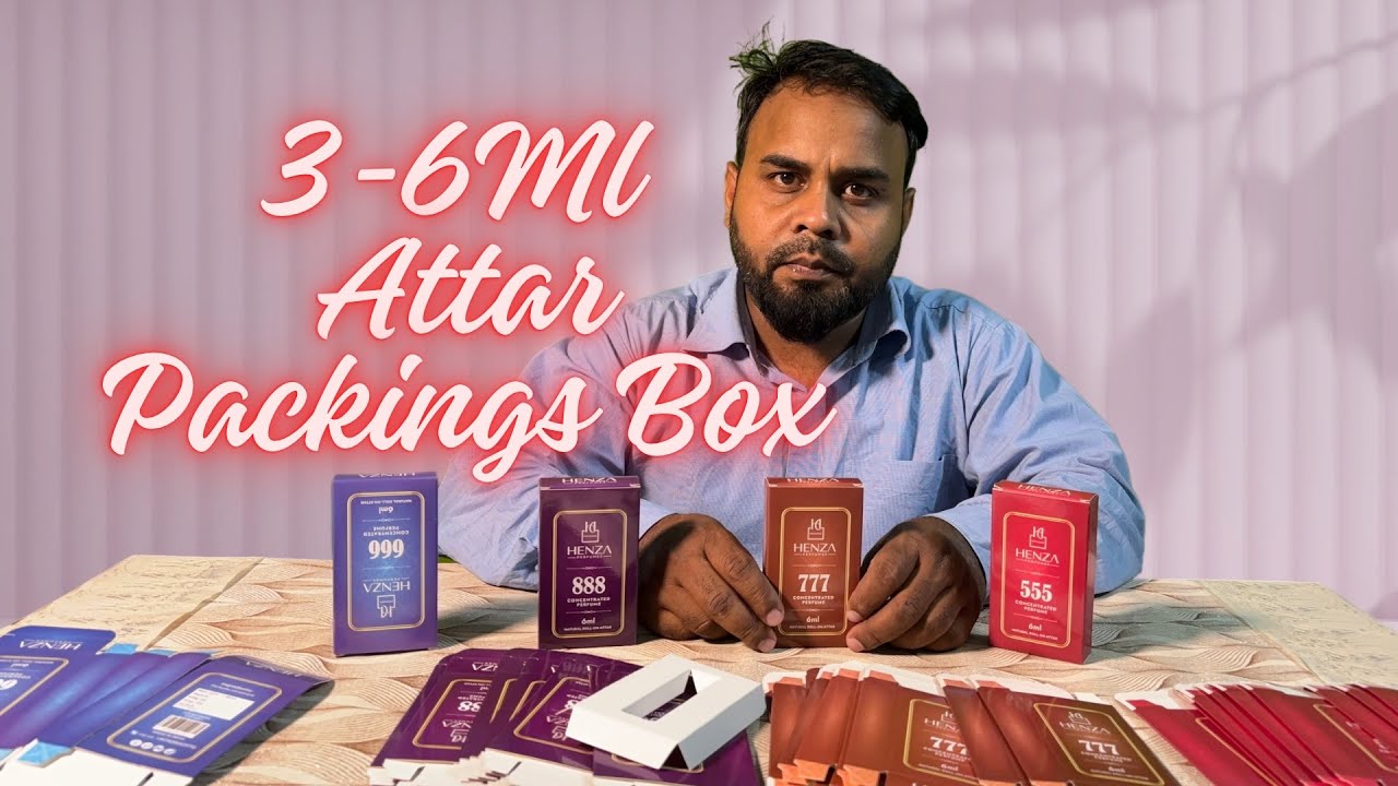 6ML ROLL ON ATTAR PACKAGING BOX | ATTAR BOX MANUFACTURER IN DELHI | CUSTOM PAPER BOX