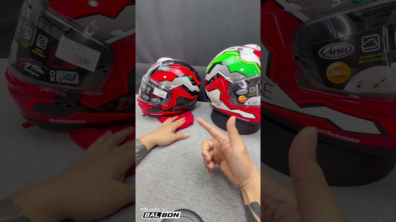 DUCATI CORSE V8 HELMET BY ARAI #HelmetniBALBON