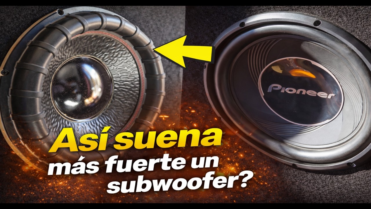 Así suena más fuerte un subwoofer?
