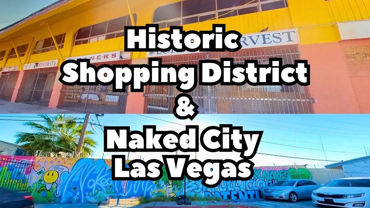Driving The STRAT Area (Naked City) & Historic Shopping District - Las Vegas, NV