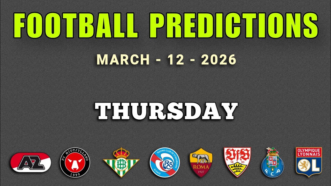FOOTBALL PREDICTIONS TODAY | Europa League | Conference league | GoalIQ, #footballprediction
