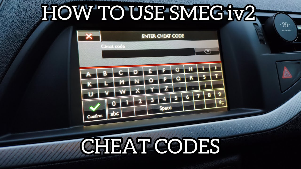 Citroen C5 X7 How to use SMEG iv2 Cheat codes