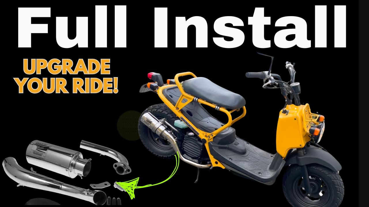 Honda Ruckus Custom Hotlap Exhaust Pipe Install