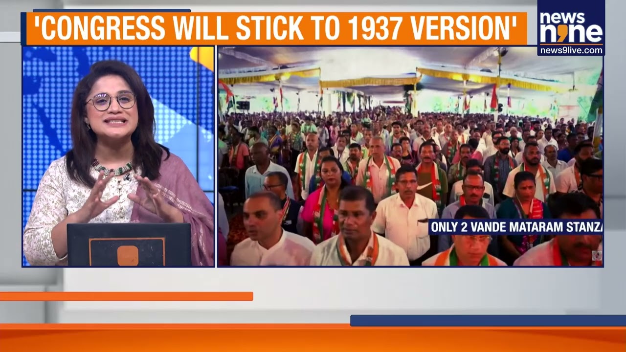 CONGRESS DIGS IN ON 2-STANZA VANDE MATARAM