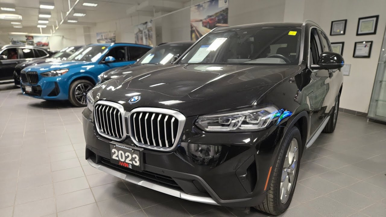 2023 BMW X3e Plug-in Hybrid in black at BMW Autohaus