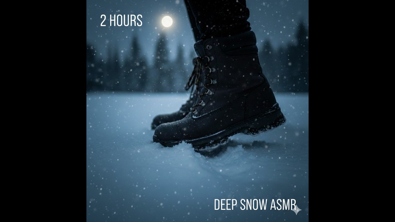 Walking on Snow Footsteps ASMR ❄️ 2 Hours | No Music | Natural Snow Sounds - NO ADS - REKLAMSIZ
