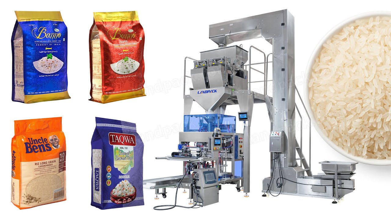 1-10kg rice premade bag packing machine with Inject Printer