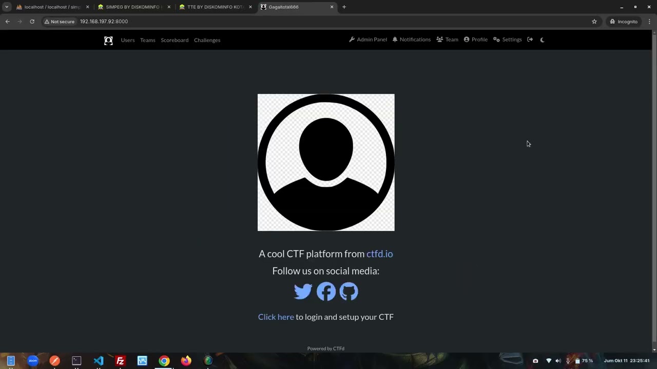 Try to Configure and Install CTFD(Capture The Flag framework) on ubuntu server GNU/Linux