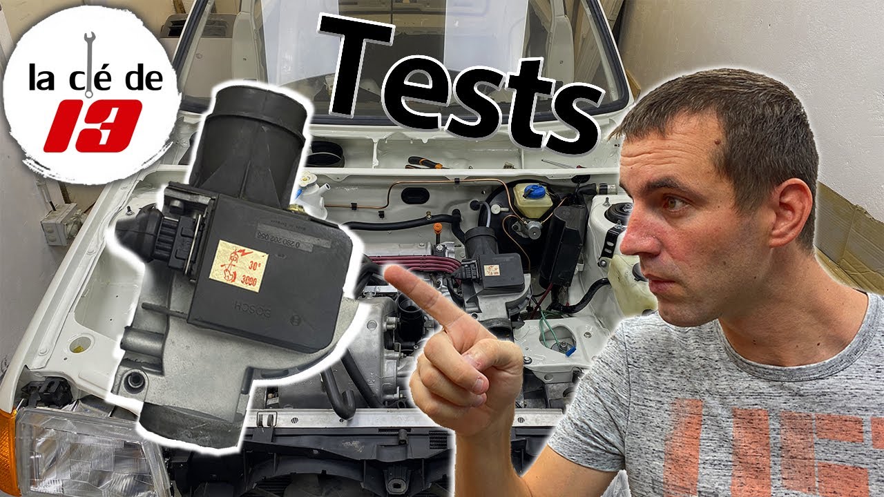 Test débitmètre 205 GTI