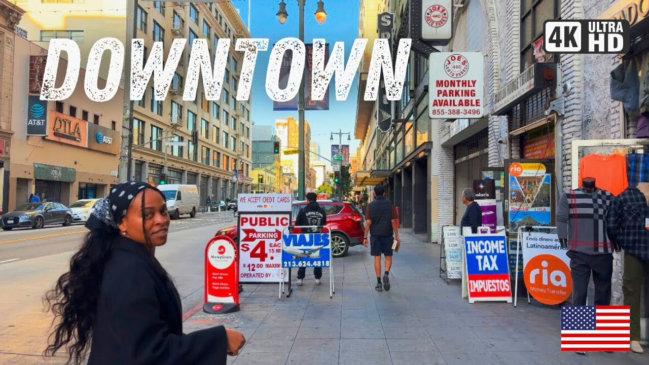 Downtown, Los Angeles January 23, 2026 | Walking Tour 4K