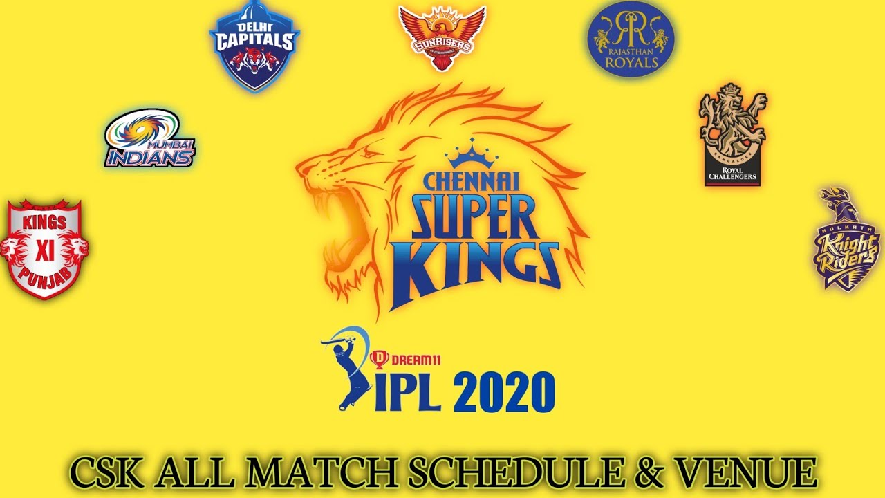 IPL 2020 CSK All Match Schedule | IPL 2020 CSK Upcoming matches