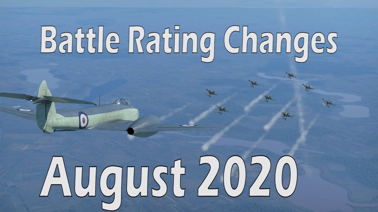 August 2020 Battle Rating Changes for Warthunder
