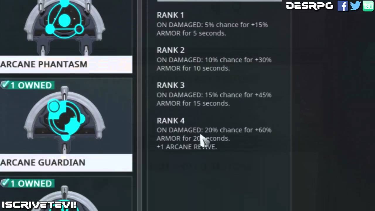 Warframe ITA | ARCANE cosa, dove, come, quando!