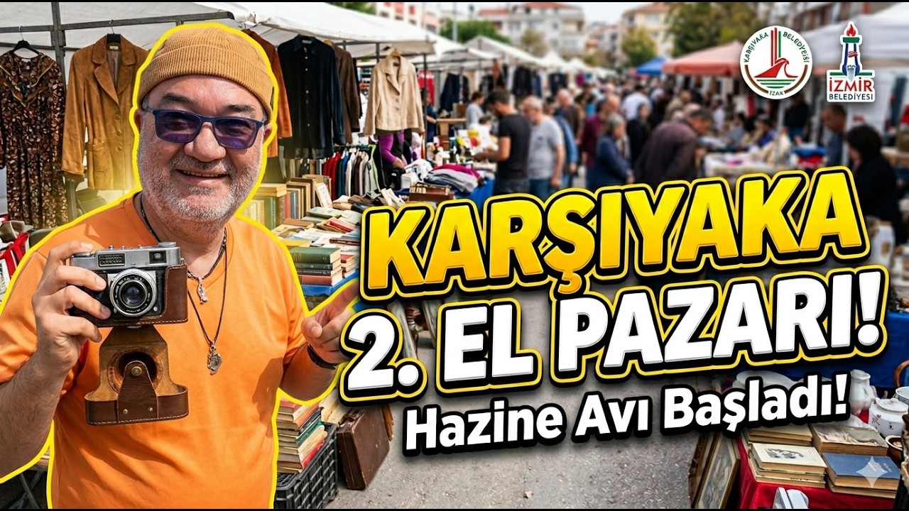 İzmir Karşıyaka 2. El Pazarı [4K] Harika Görüntülerle Gezi Vlog Ekim 2025