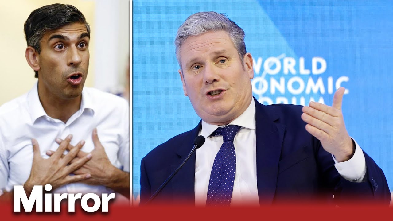 Labour leader mocks Rishi Sunak's absence at World Economic Forum