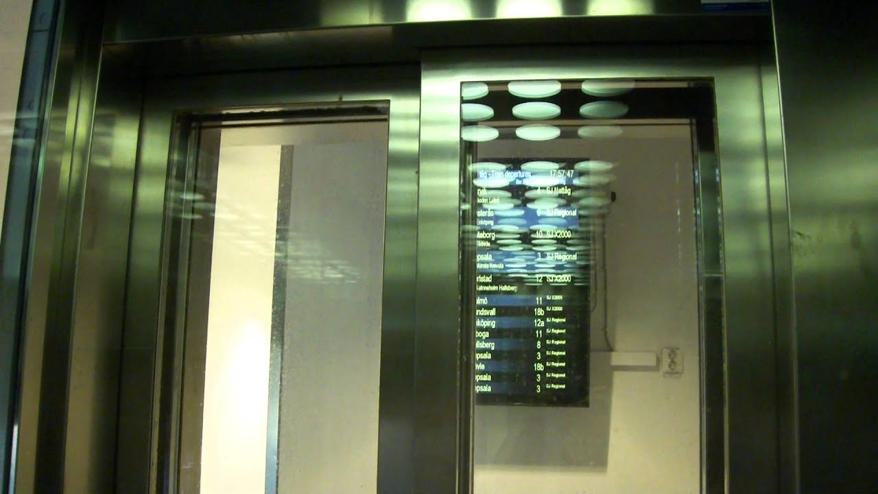 KONE MonoSpace MRL Traction elevator @ Stockholm Centralstation, Stockholm, Sweden.