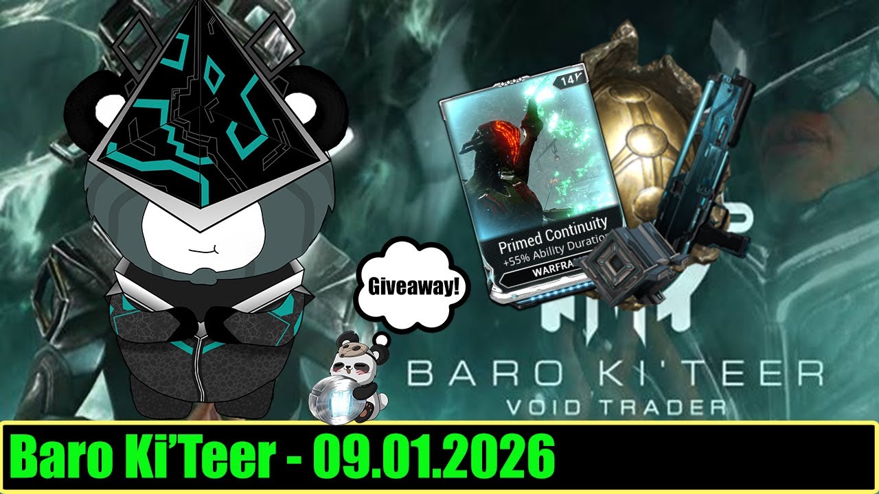 Warframe | Baro Ki'Teer Handlarz Pustki - 09.01.2026 (Giveaway)