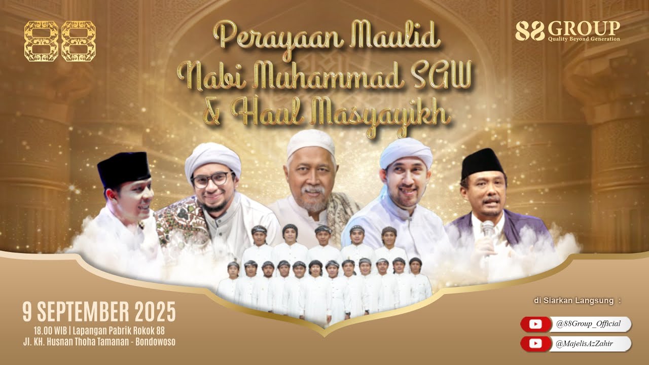 LIVE ::: SUUD 88 BERSHOLAWAT ::: BERSAMA HABIB ALI ZAINAL ABIDIN ASSEGAF & MAJELIS AZZAHIR