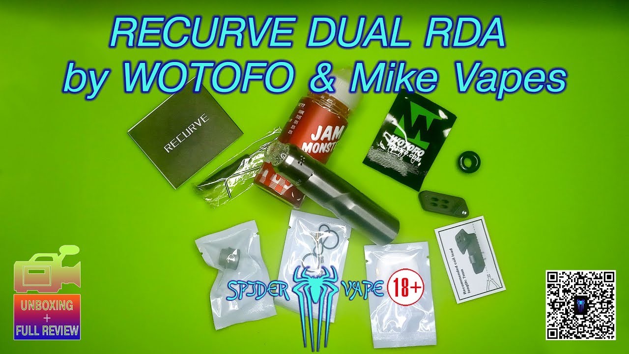 Вкусно и Навалисто: RECURVE DUAL RDA by WOTOFO & Mike Vapes  | SergSpider review | SpiderChannel |