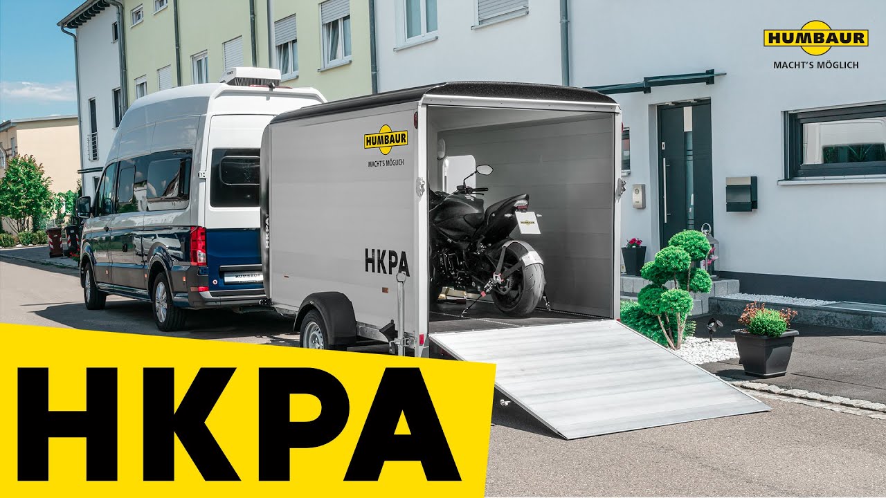 Humbaur HKPA Vollpoly-Kofferanhänger – vielseitig einsetzbar