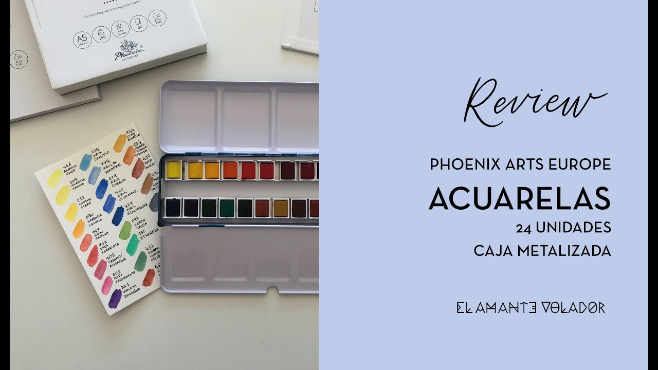 🙌🏻 NO TE LO PUEDES PERDER! PROBAMOS LAS ACUARELAS PHOENIX ARTS EUROPE | 🙌🏻