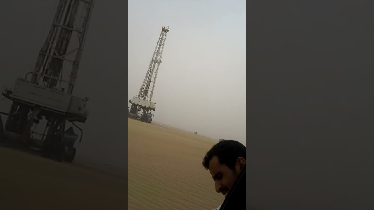 شاهد طريقة  نقل حفار النفط و الغاز في الصحراء بدون تنزيل  Derrick. ‎  ‏‪⁨@MohammedAli-DrlgHSE⁩‬‏ 